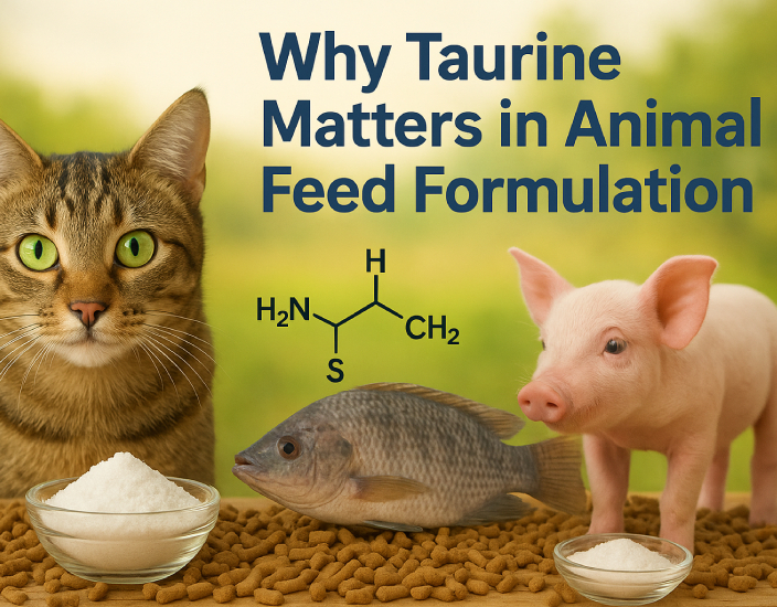 Pourquoi la taurine compte dans la formulation des aliments pour animaux